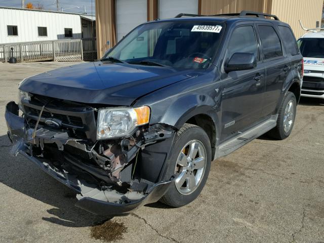 1FMCU04108KE69136 - 2008 FORD ESCAPE LIM GRAY photo 2