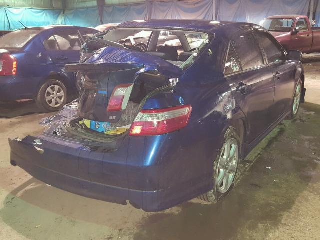 4T1BE46K27U101341 - 2007 TOYOTA CAMRY NEW BLUE photo 4