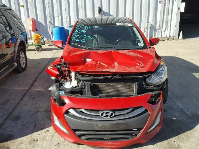 KMHD35LE2DU040703 - 2013 HYUNDAI ELANTRA GT RED photo 9