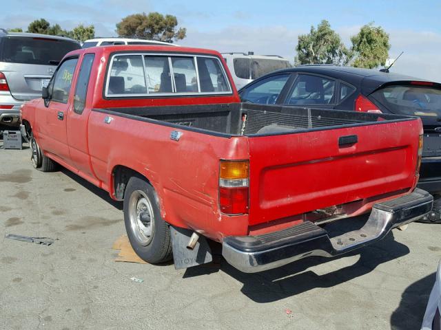 JT4VN93D5M5021803 - 1991 TOYOTA PICKUP 1/2 RED photo 3