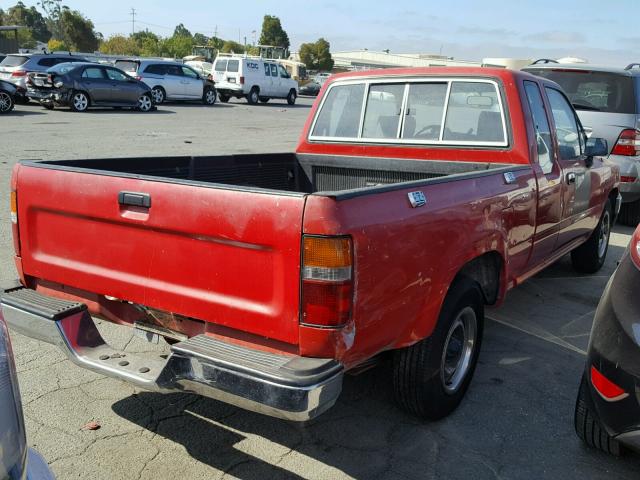 JT4VN93D5M5021803 - 1991 TOYOTA PICKUP 1/2 RED photo 4