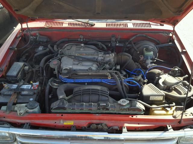 JT4VN93D5M5021803 - 1991 TOYOTA PICKUP 1/2 RED photo 7