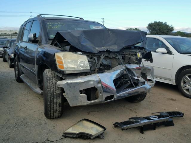 5N1AA08A35N707422 - 2005 NISSAN ARMADA SE BLACK photo 1