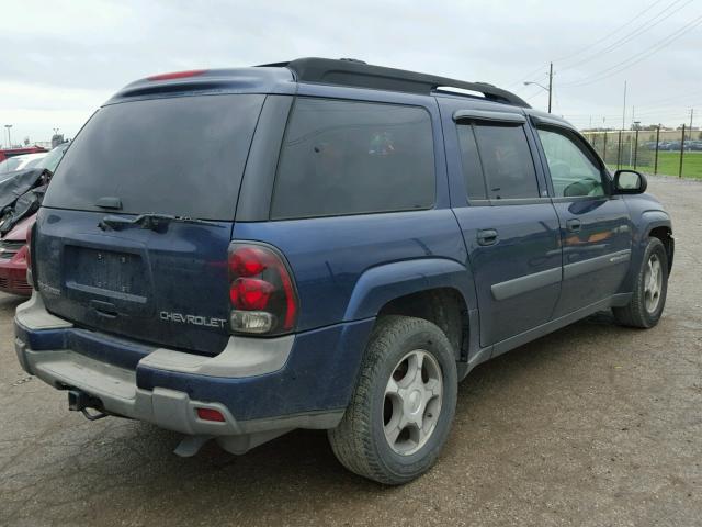 1GNET16S146160118 - 2004 CHEVROLET TRAILBLAZE BLUE photo 4