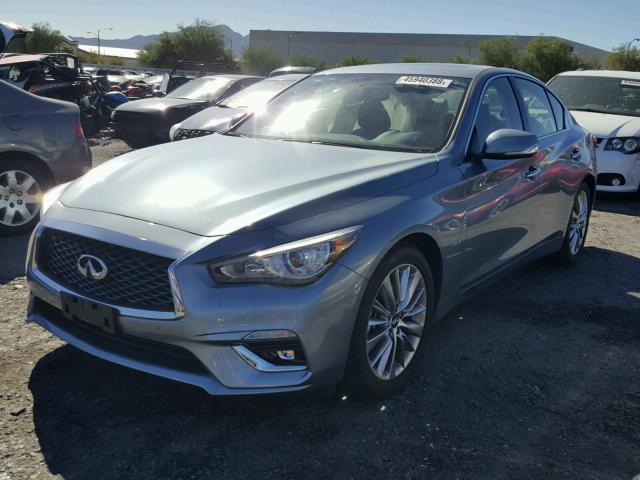 JN1EV7AP6JM590584 - 2018 INFINITI Q50 LUXE BLUE photo 2