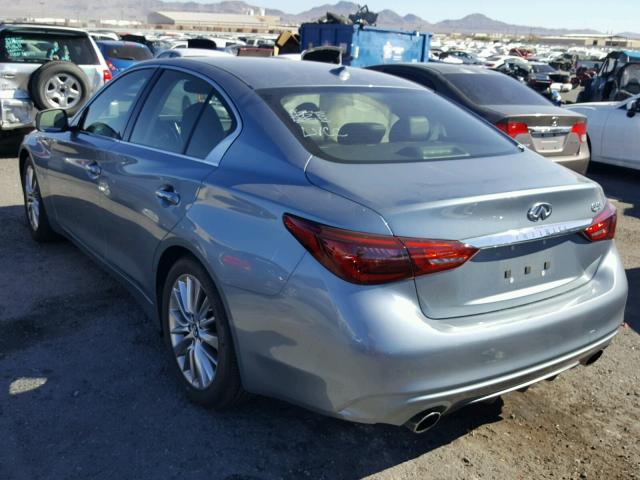 JN1EV7AP6JM590584 - 2018 INFINITI Q50 LUXE BLUE photo 3