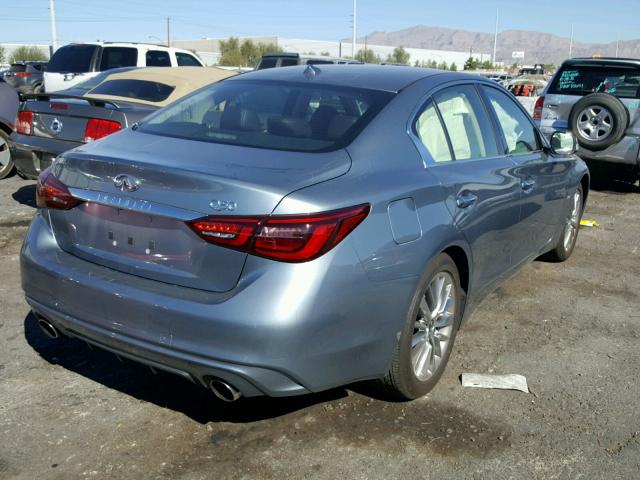 JN1EV7AP6JM590584 - 2018 INFINITI Q50 LUXE BLUE photo 4