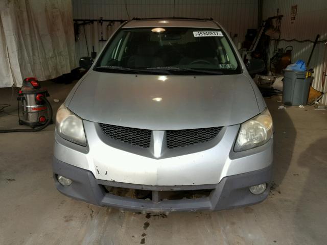 5Y2SL62873Z452307 - 2003 PONTIAC VIBE SILVER photo 9