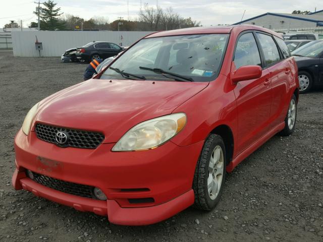 2T1KR32E83C036411 - 2003 TOYOTA COROLLA MA RED photo 2