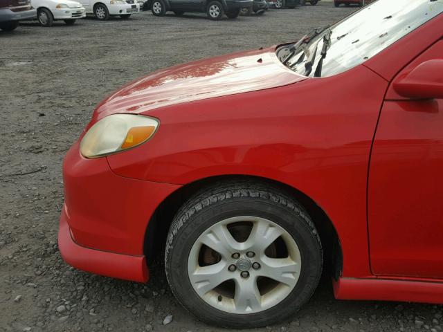 2T1KR32E83C036411 - 2003 TOYOTA COROLLA MA RED photo 9