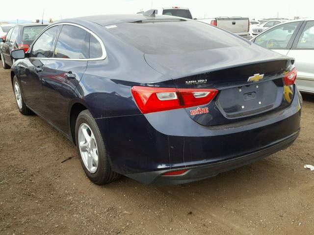 1G1ZB5ST8HF134598 - 2017 CHEVROLET MALIBU LS BLUE photo 3