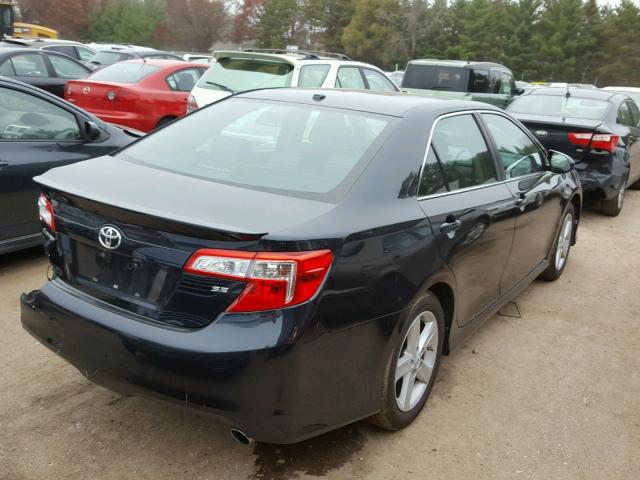 4T1BF1FK6CU058676 - 2012 TOYOTA CAMRY BASE BLACK photo 4