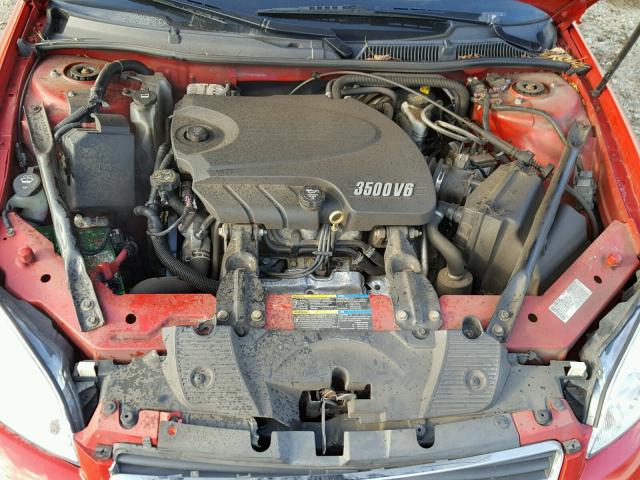 2G1WT57N391185400 - 2009 CHEVROLET IMPALA 1LT RED photo 7