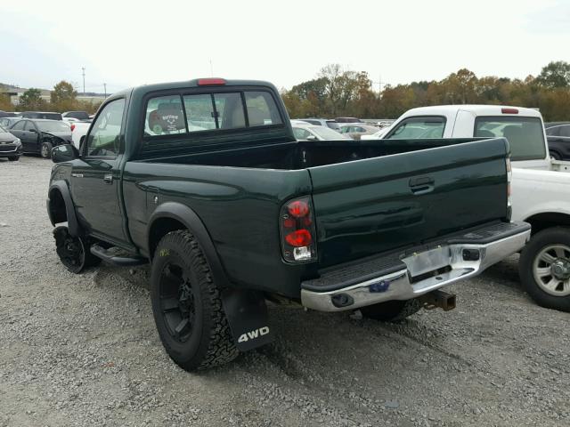 4TAPM62N5XZ501921 - 1999 TOYOTA TACOMA GREEN photo 3