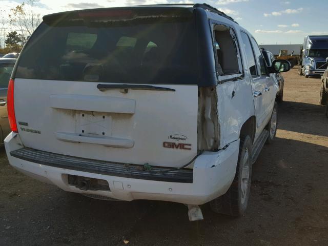 1GKFK33059R232107 - 2009 GMC YUKON SLT WHITE photo 4