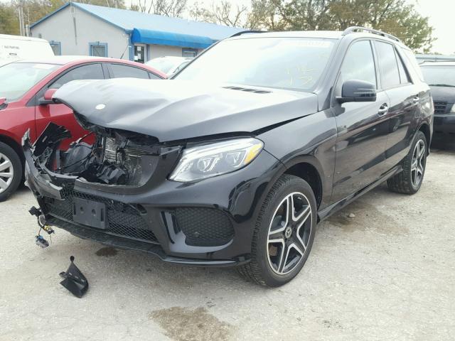 4JGDA5HB6HA911579 - 2017 MERCEDES-BENZ GLE 350 4M BLACK photo 2