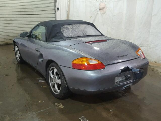 WP0CA29832S620203 - 2002 PORSCHE BOXSTER GRAY photo 3