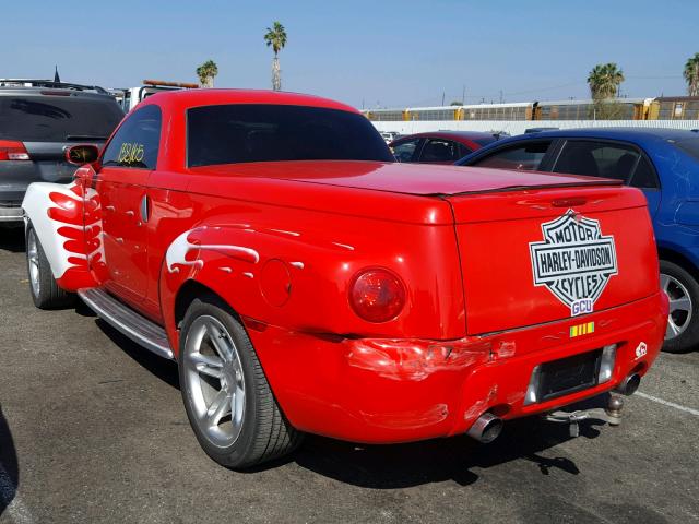 1GCES14P94B103876 - 2004 CHEVROLET SSR RED photo 3