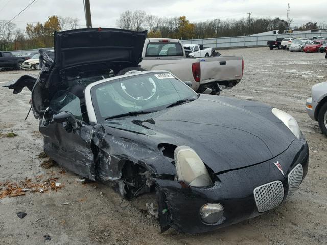 1G2MB35B77Y123916 - 2007 PONTIAC SOLSTICE BLACK photo 1