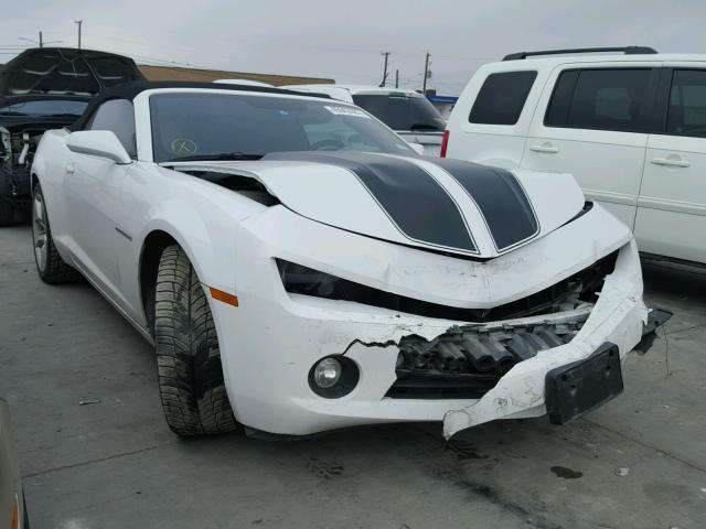 2G1FC3D32D9195840 - 2013 CHEVROLET CAMARO LT WHITE photo 1