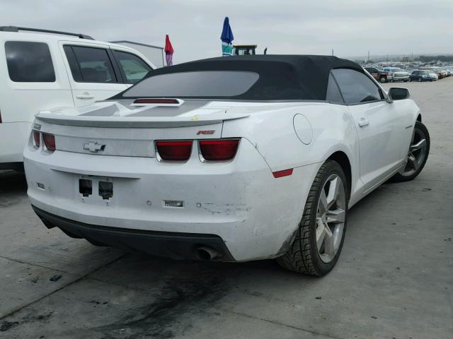 2G1FC3D32D9195840 - 2013 CHEVROLET CAMARO LT WHITE photo 4