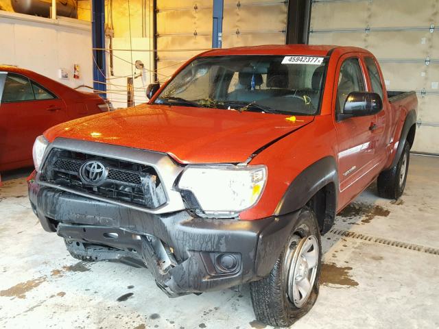 5TFUX4EN7FX036910 - 2015 TOYOTA TACOMA ACC RED photo 2