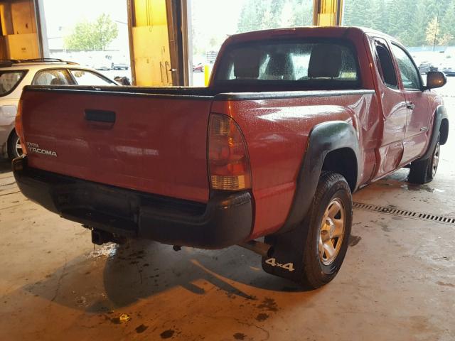 5TFUX4EN7FX036910 - 2015 TOYOTA TACOMA ACC RED photo 4