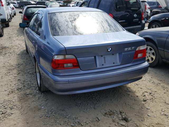WBADT43421GF56253 - 2001 BMW 525 I AUTO BLUE photo 3