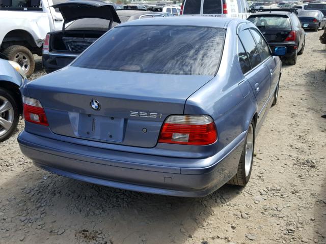 WBADT43421GF56253 - 2001 BMW 525 I AUTO BLUE photo 4