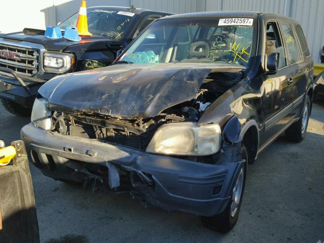 JHLRD1847YC034801 - 2000 HONDA CR-V LX BLACK photo 2