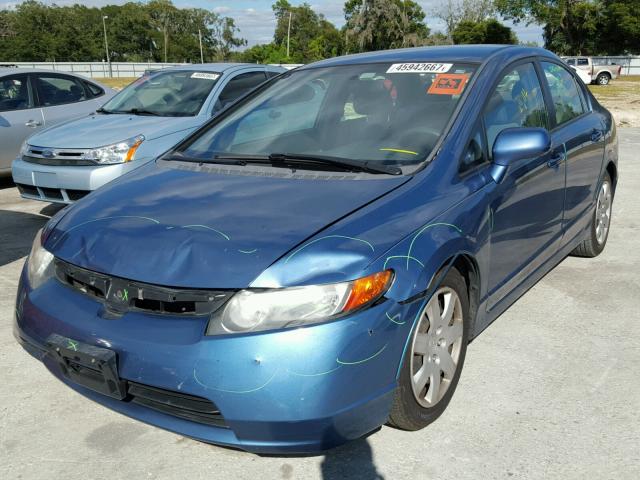 1HGFA16547L131765 - 2007 HONDA CIVIC BLUE photo 2