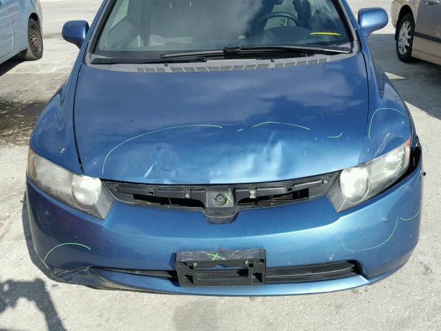 1HGFA16547L131765 - 2007 HONDA CIVIC BLUE photo 9