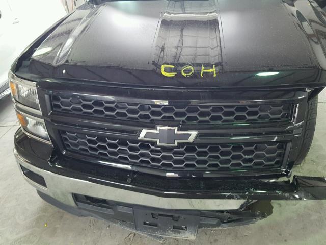 1GCVKREC1EZ417556 - 2014 CHEVROLET SILVERADO BLACK photo 7