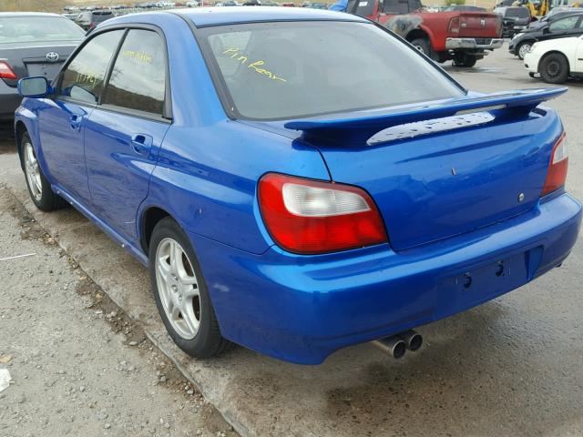 JF1GD29622G523641 - 2002 SUBARU IMPREZA WR BLUE photo 3