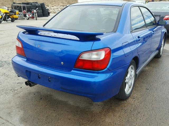 JF1GD29622G523641 - 2002 SUBARU IMPREZA WR BLUE photo 4