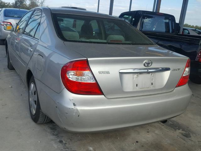 4T1BE32K14U856802 - 2004 TOYOTA CAMRY LE SILVER photo 3