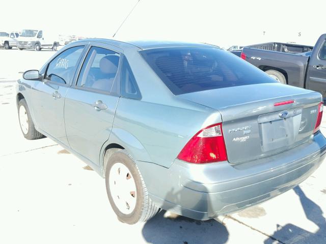 1FAFP34N06W218092 - 2006 FORD FOCUS ZX4 TEAL photo 3