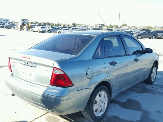 1FAFP34N06W218092 - 2006 FORD FOCUS ZX4 TEAL photo 4