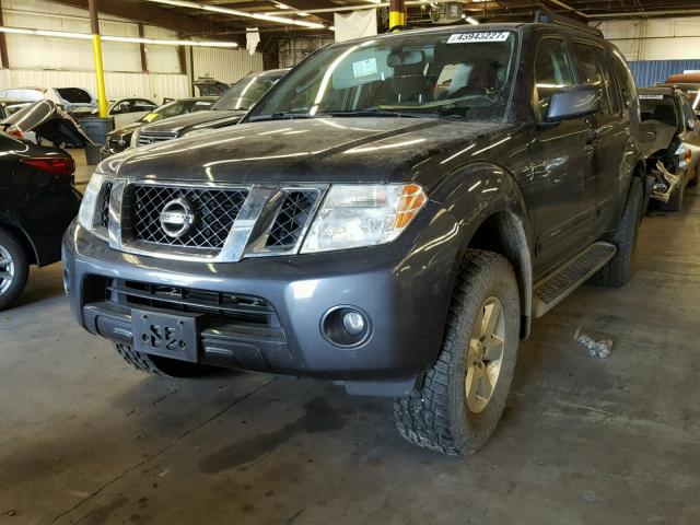 5N1AR1NB4BC621913 - 2011 NISSAN PATHFINDER GRAY photo 2