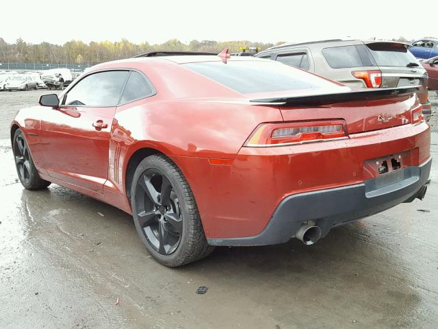 2G1FC1E3XE9237059 - 2014 CHEVROLET CAMARO LT ORANGE photo 3