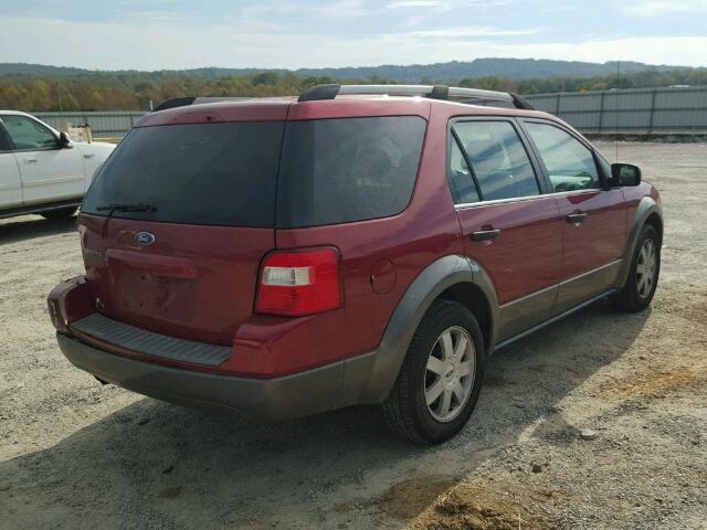 1FMZK01126GA13272 - 2006 FORD FREESTYLE RED photo 4