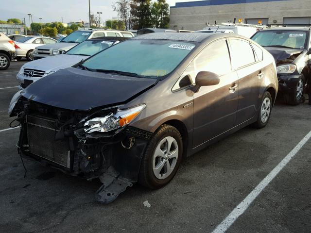 JTDKN3DU9B0290458 - 2011 TOYOTA PRIUS CHARCOAL photo 2