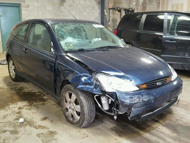 3FAHP31391R124350 - 2001 FORD FOCUS ZX3 BLUE photo 1