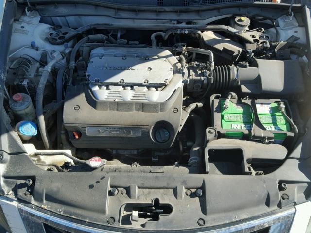 1HGCP36858A000462 - 2008 HONDA ACCORD EXL WHITE photo 7