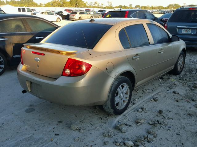 1G1AL52F257514224 - 2005 CHEVROLET COBALT LS GOLD photo 4