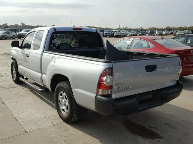 5TETX4CNXAZ677856 - 2010 TOYOTA TACOMA ACC SILVER photo 3