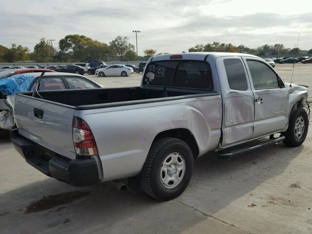 5TETX4CNXAZ677856 - 2010 TOYOTA TACOMA ACC SILVER photo 4