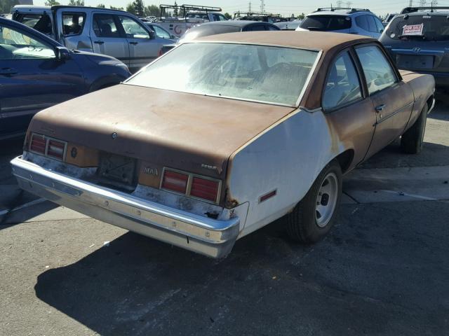 1X27D6W122464 - 1976 CHEVROLET NOVA BROWN photo 4