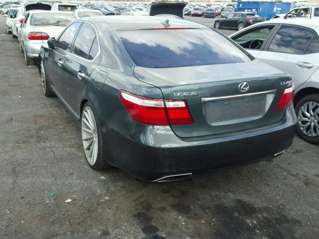 JTHBL46F475021867 - 2007 LEXUS LS 460 GREEN photo 3