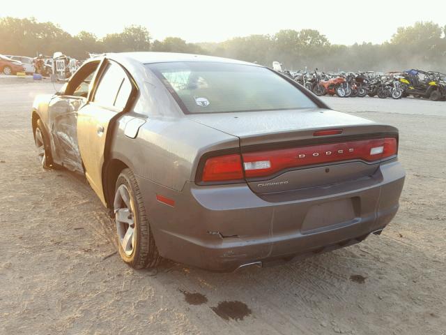 2B3CL1CTXBH587503 - 2011 DODGE CHARGER PO GRAY photo 3